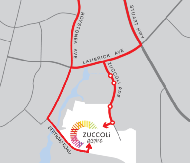 Zuccoli Aspire Location Map